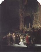 REMBRANDT Harmenszoon van Rijn Christ and the Woman Taken in Adultery painting